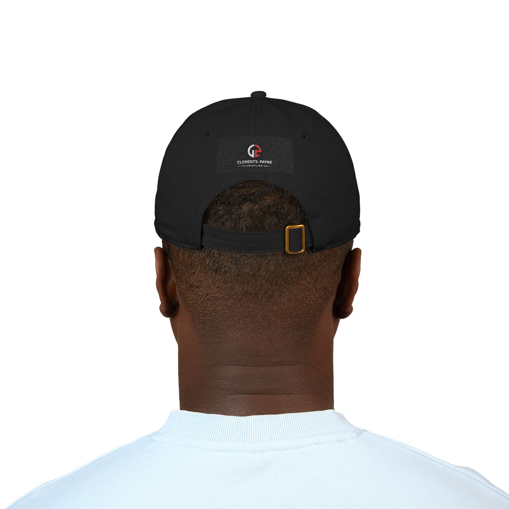 Train. Roll. Evolve. Embroidered Baseball Cap — Organic Cotton Fitness Hat