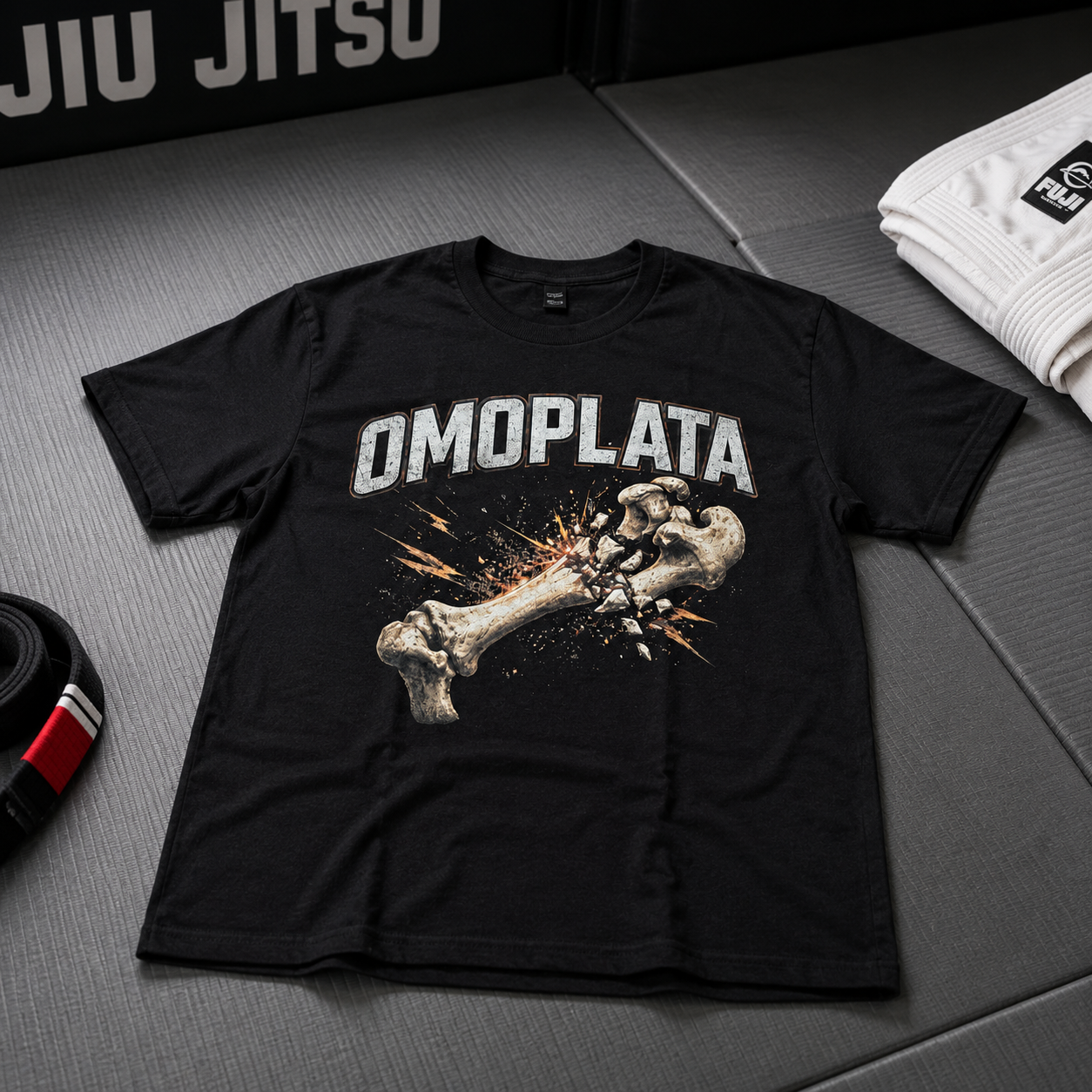Omoplata Bone Graphic Tee — Martial Arts Jiu-Jitsu T-Shirt