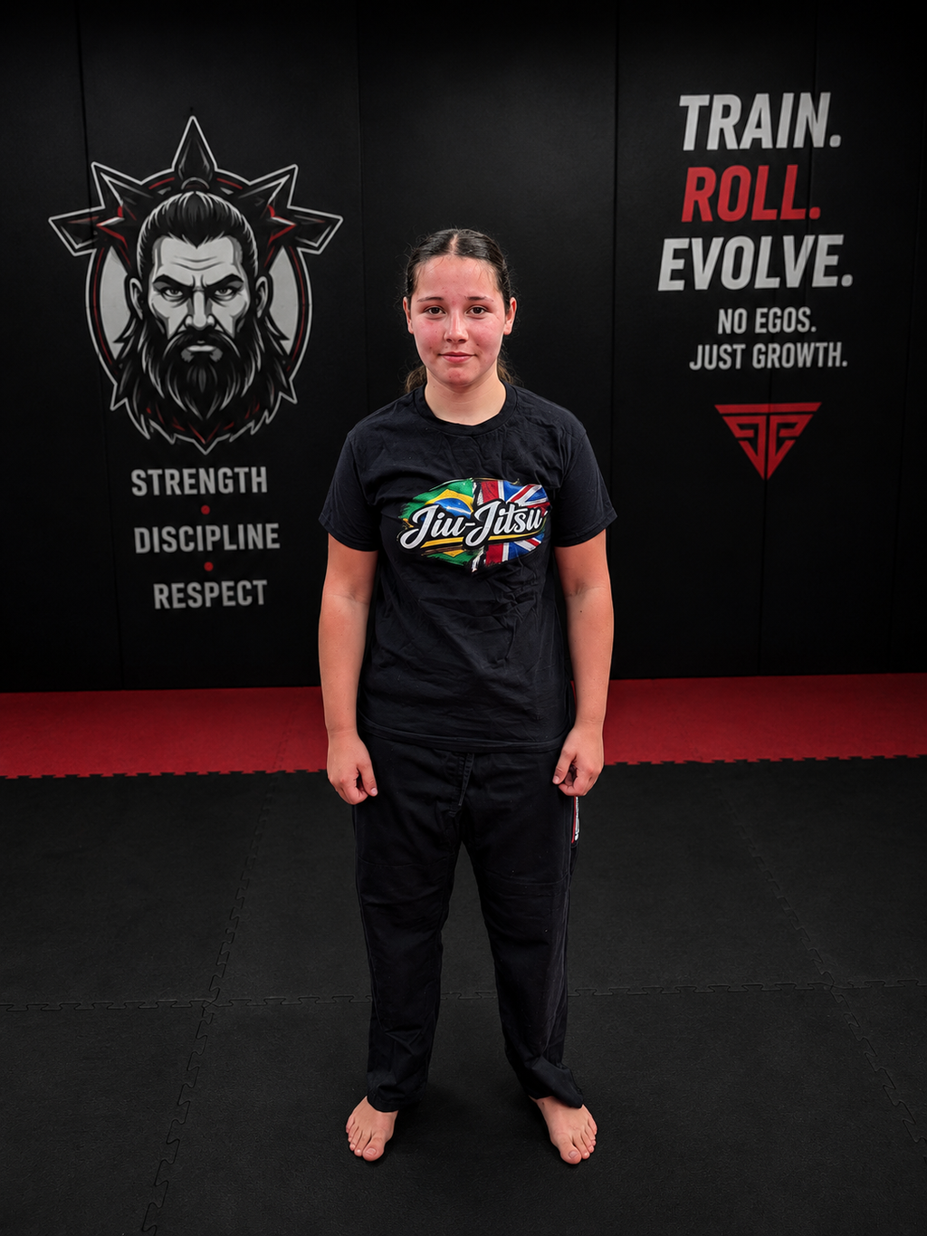 Jiu-Jitsu Flag Tee — Brazil & UK Martial Arts T-Shirt