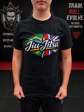 Jiu-Jitsu Flag Tee — Brazil & UK Martial Arts T-Shirt